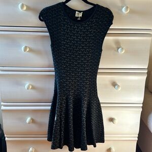 Torn By Ronny Kobo black/gold sweater dress